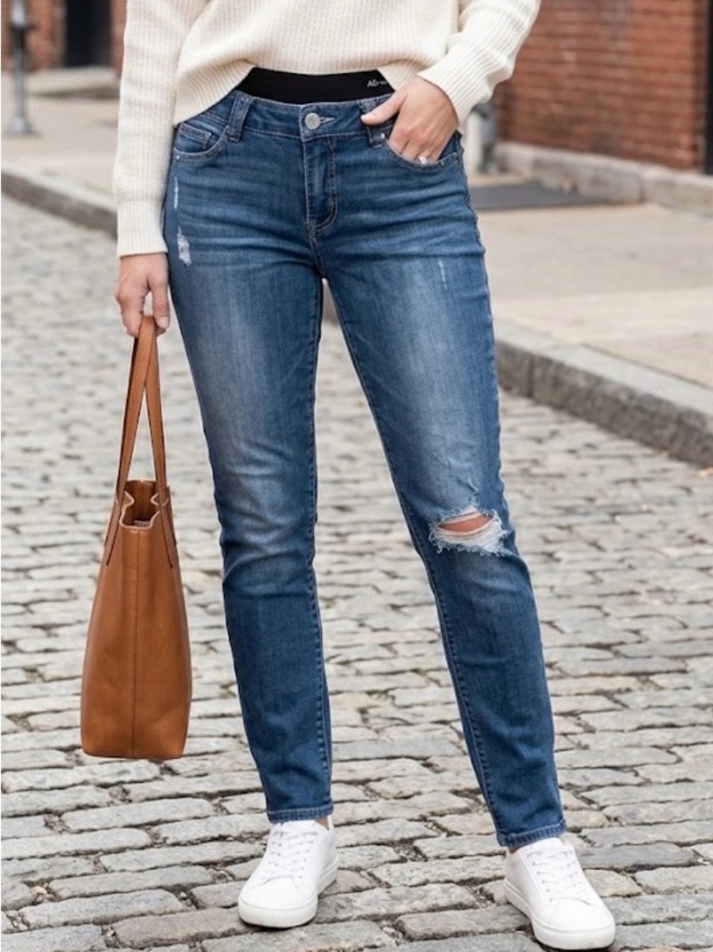 Wit & Wisdom Ab-solution Skinny Jeans Medium Wash Stretch Denim Womens Size 6
